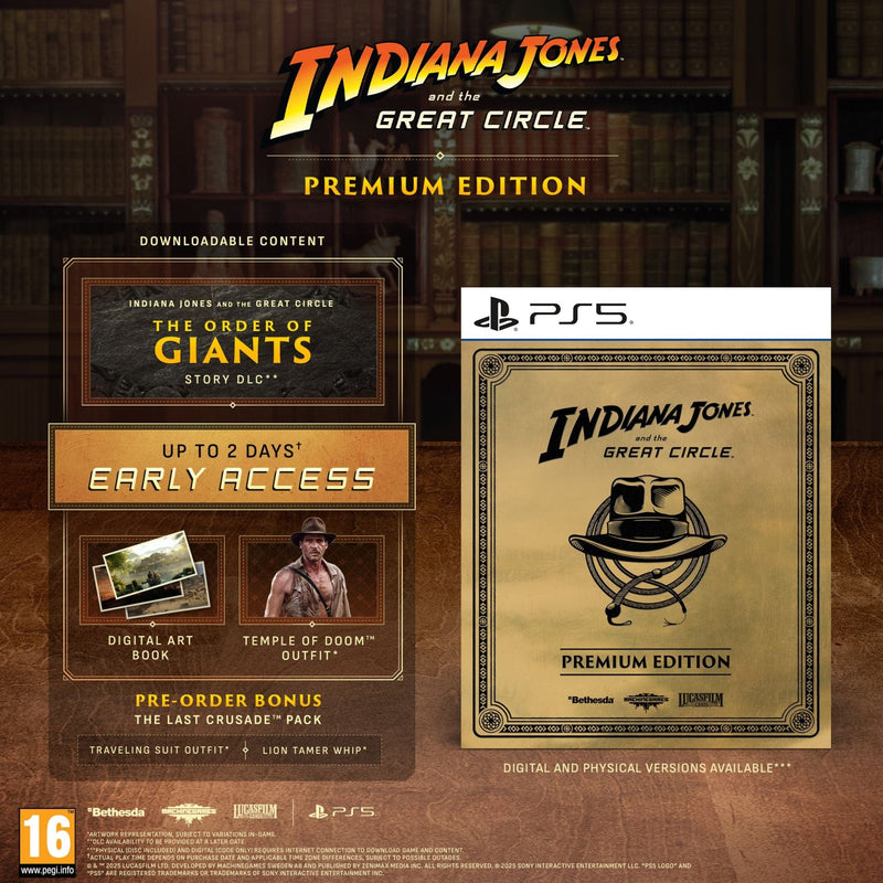 Indiana Jones And The Great Circle - Premium Edition (PS5) 196388560455