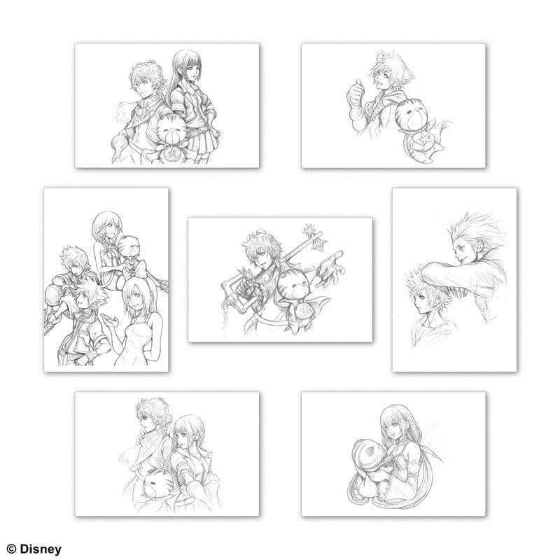 KINGDOM HEARTS POSTCARD SET C ILLUSTRATED BY TETSUYA NOMURA razglednice 4988601365352
