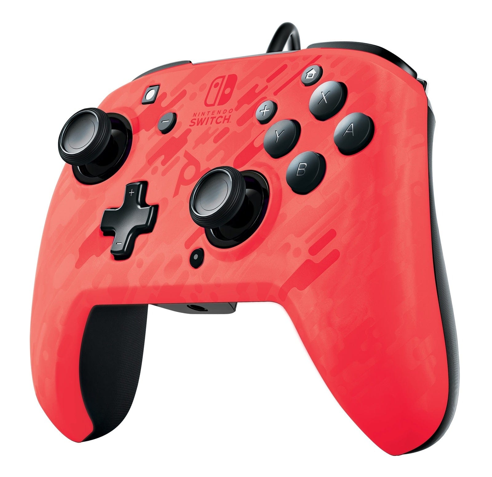 Kontroler PDP žični NINTENDO SWITCH FACEOFF DELUXE CONTROLLER + AUDIO PDP kamuflažno rdeč - POŠKODOVANA EMBALAŽA 3200000002319