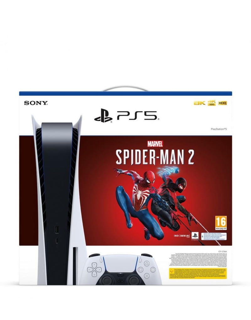 Konzola SONY Playstation 5 C CHASSIS z igro MARVEL'S SPIDER-MAN 2 (digitalna koda) 711719573302