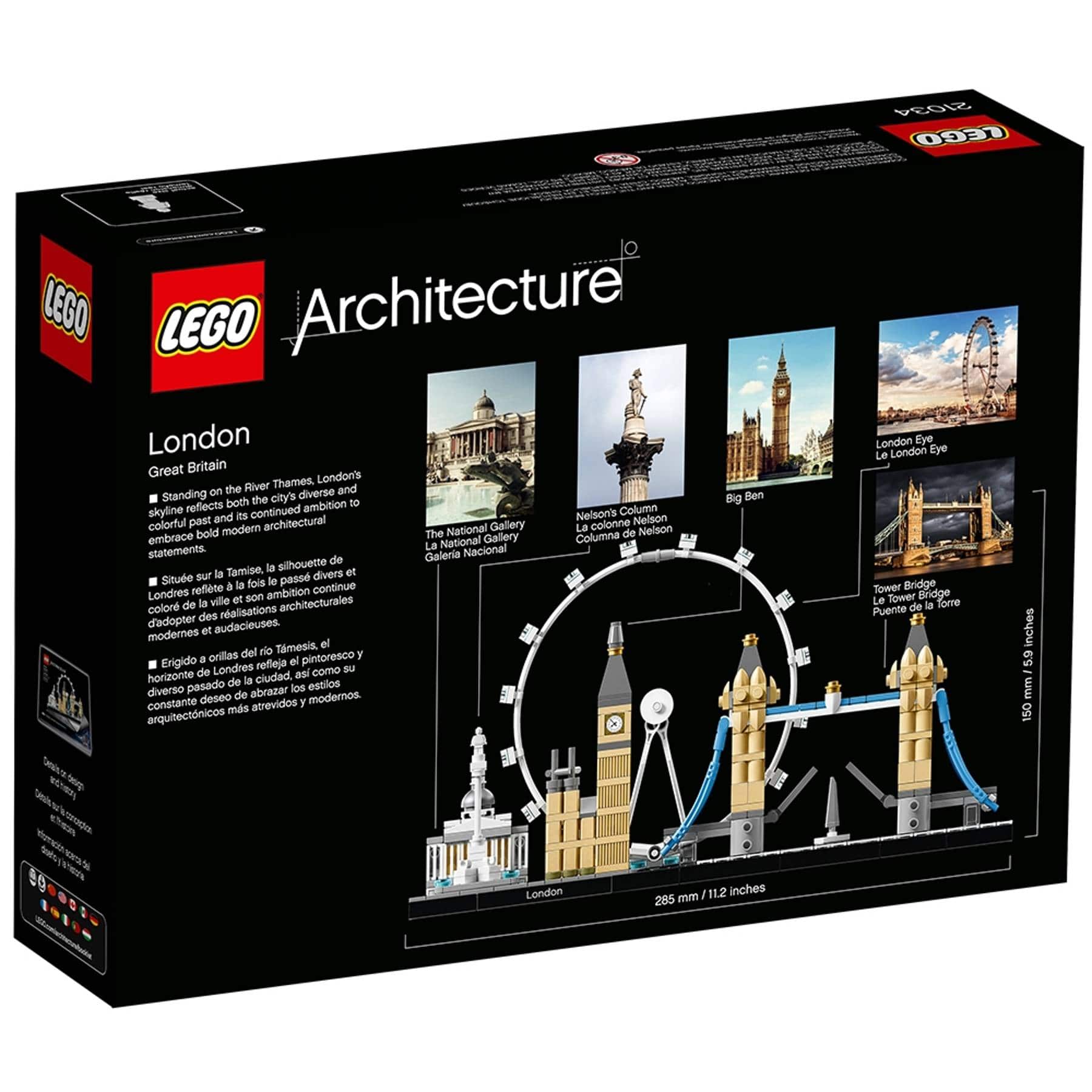 LEGO ARCHITECTURE LONDON #21034 5702015865333