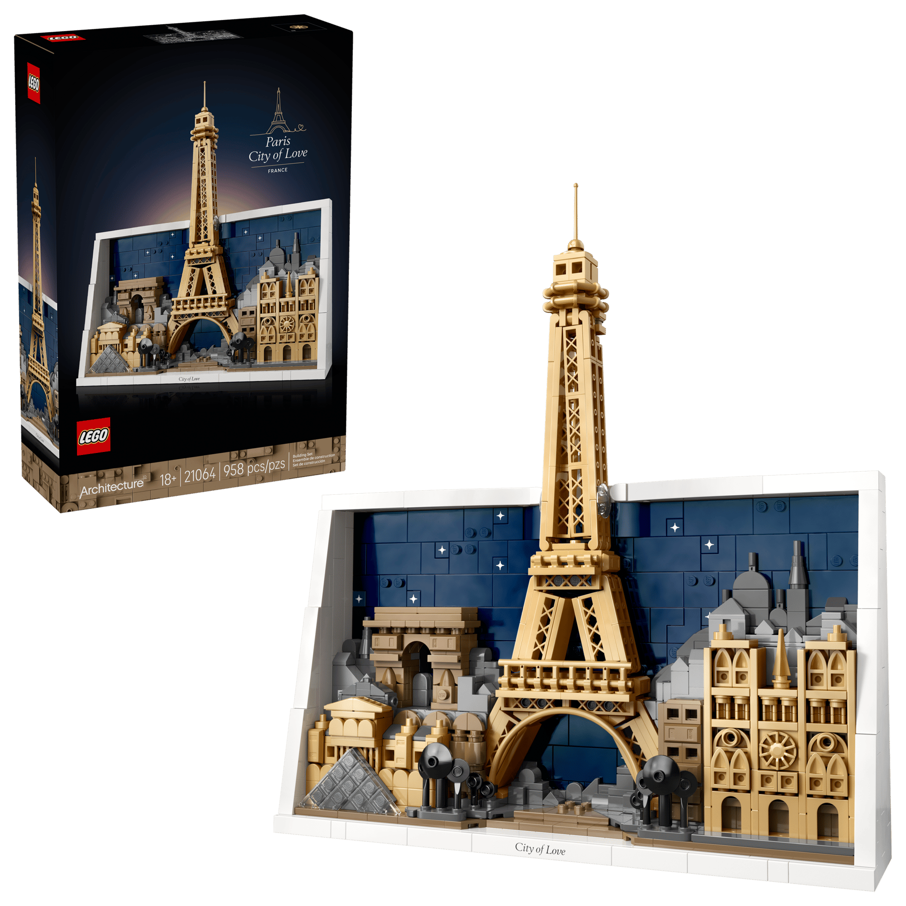LEGO ARCHITECTURE - PARIS - CITY OF LOVE #21064 5702018063668