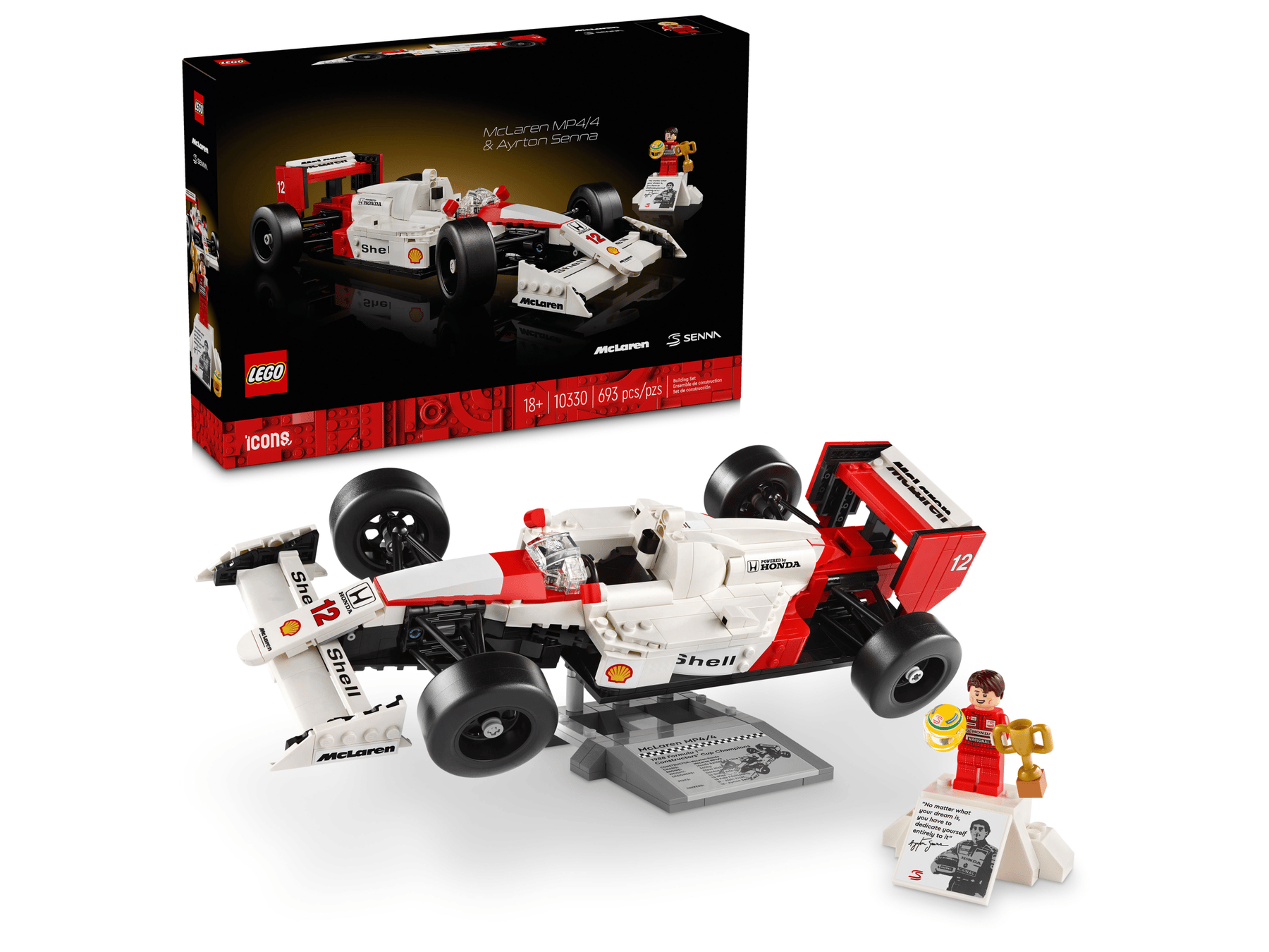LEGO ICONS - MCLAREN MP4/4? AND? AYRTON SENNA #10330 5702017583495