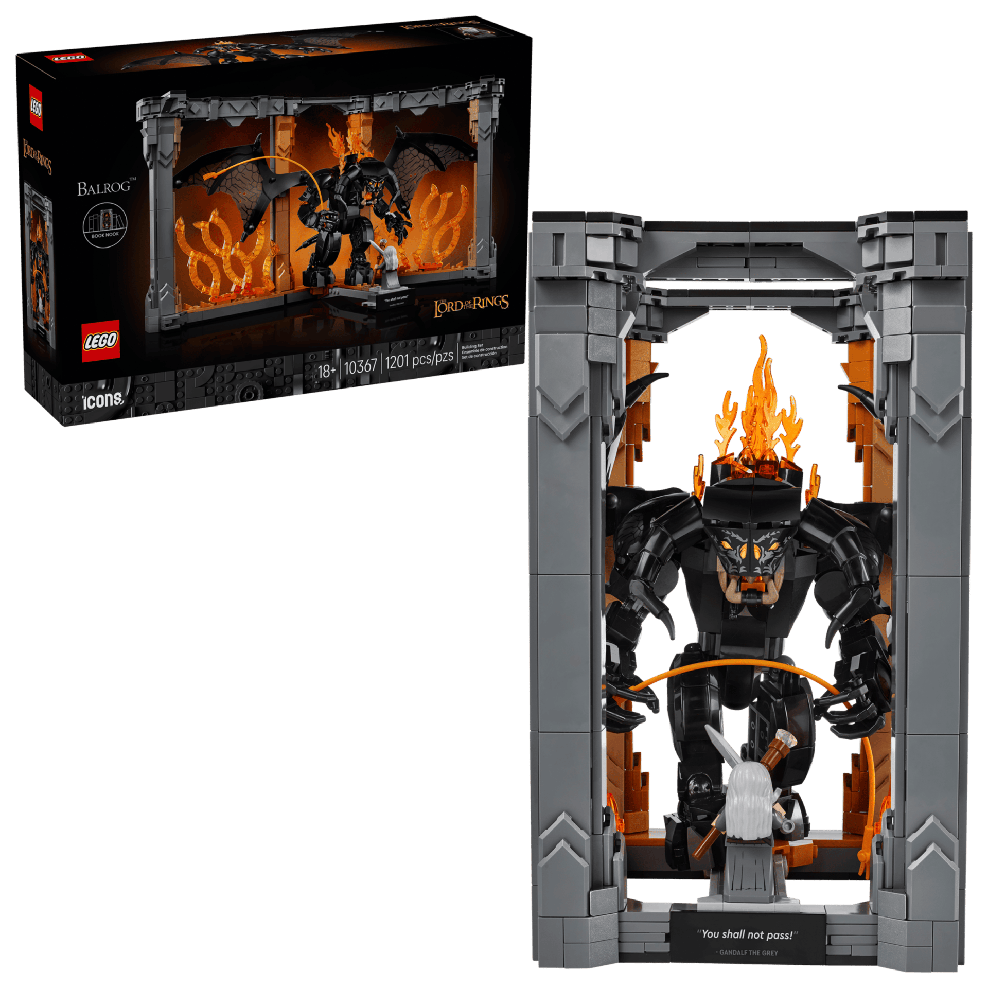 LEGO Icons The Lord of the Rings: Balrog™ Book Nook #10367 5702017815909