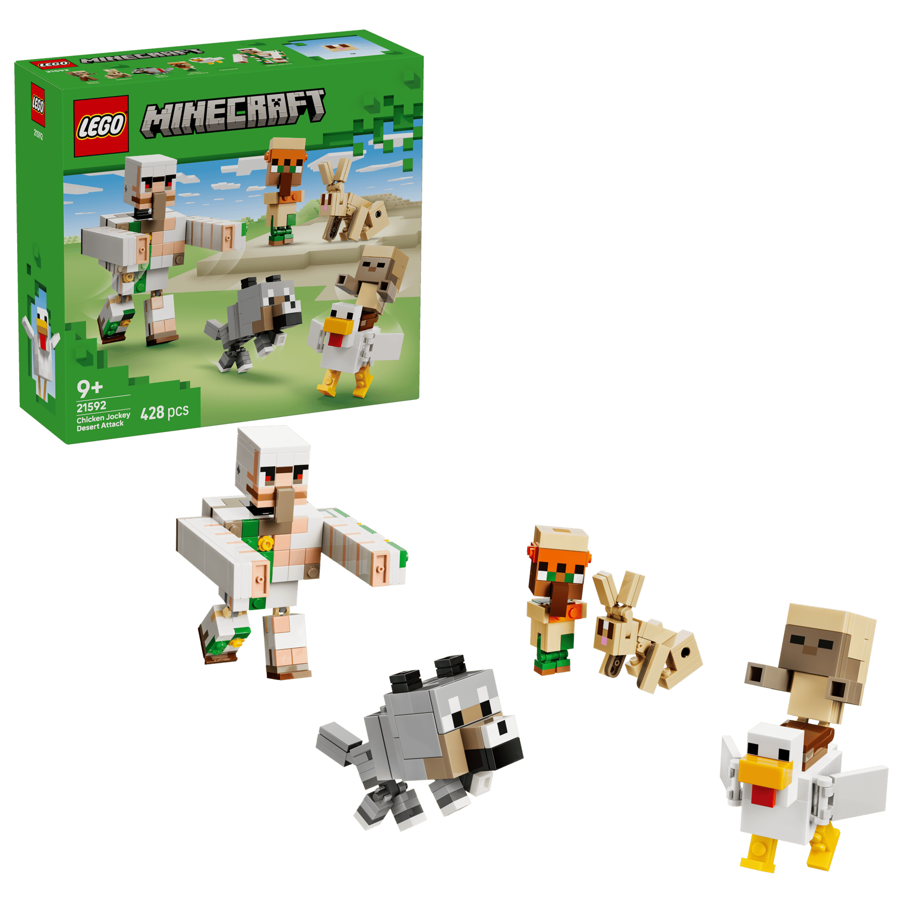 LEGO MINECRAFT - CHICKEN JOCKEY DESERT ATTACK #21592 5702018056011