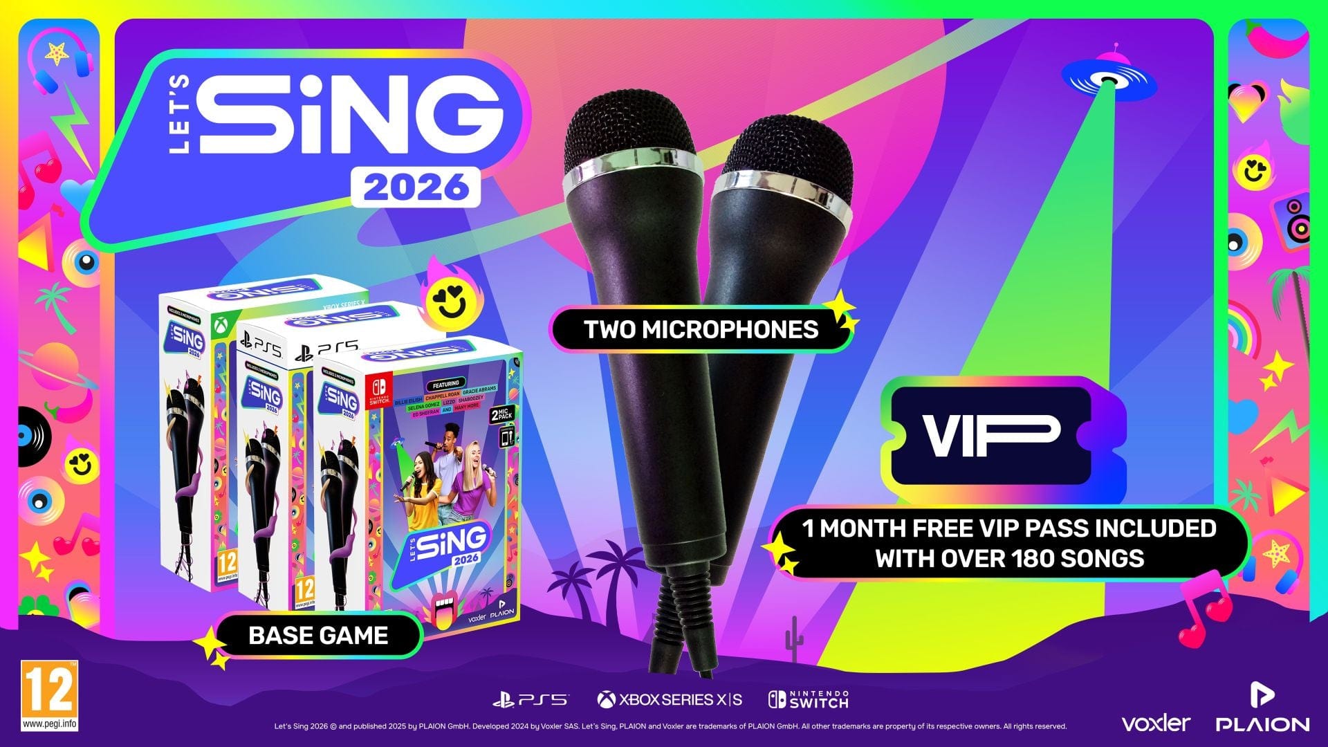 Let's Sing 2026 + 2 Mic Pack (Playstation 5) 4020628555290