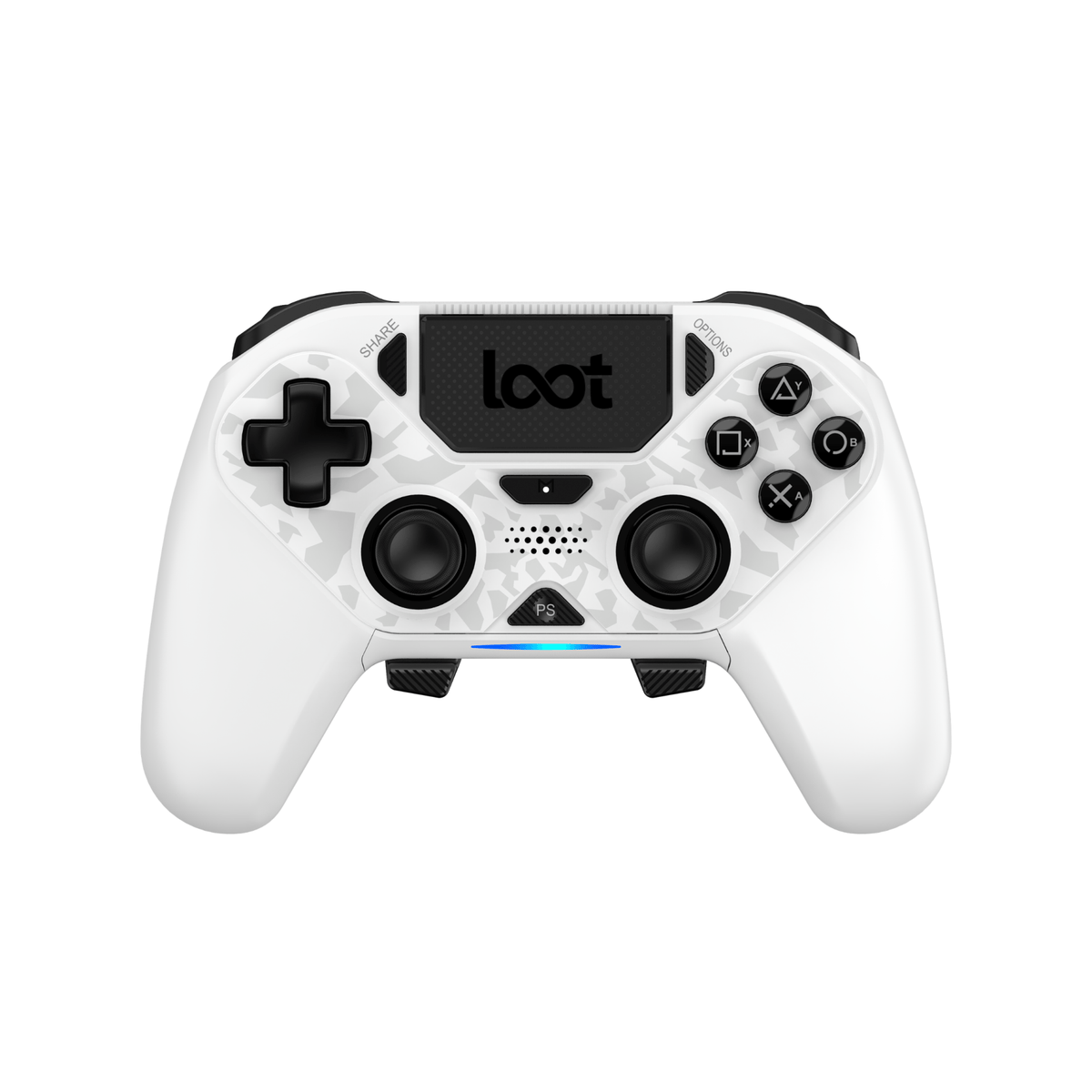 LOOT BREZŽIČNI KONTROLE ZA PS4/SWITCH/PC/MOBILE - BELE BARVE 3830048370004