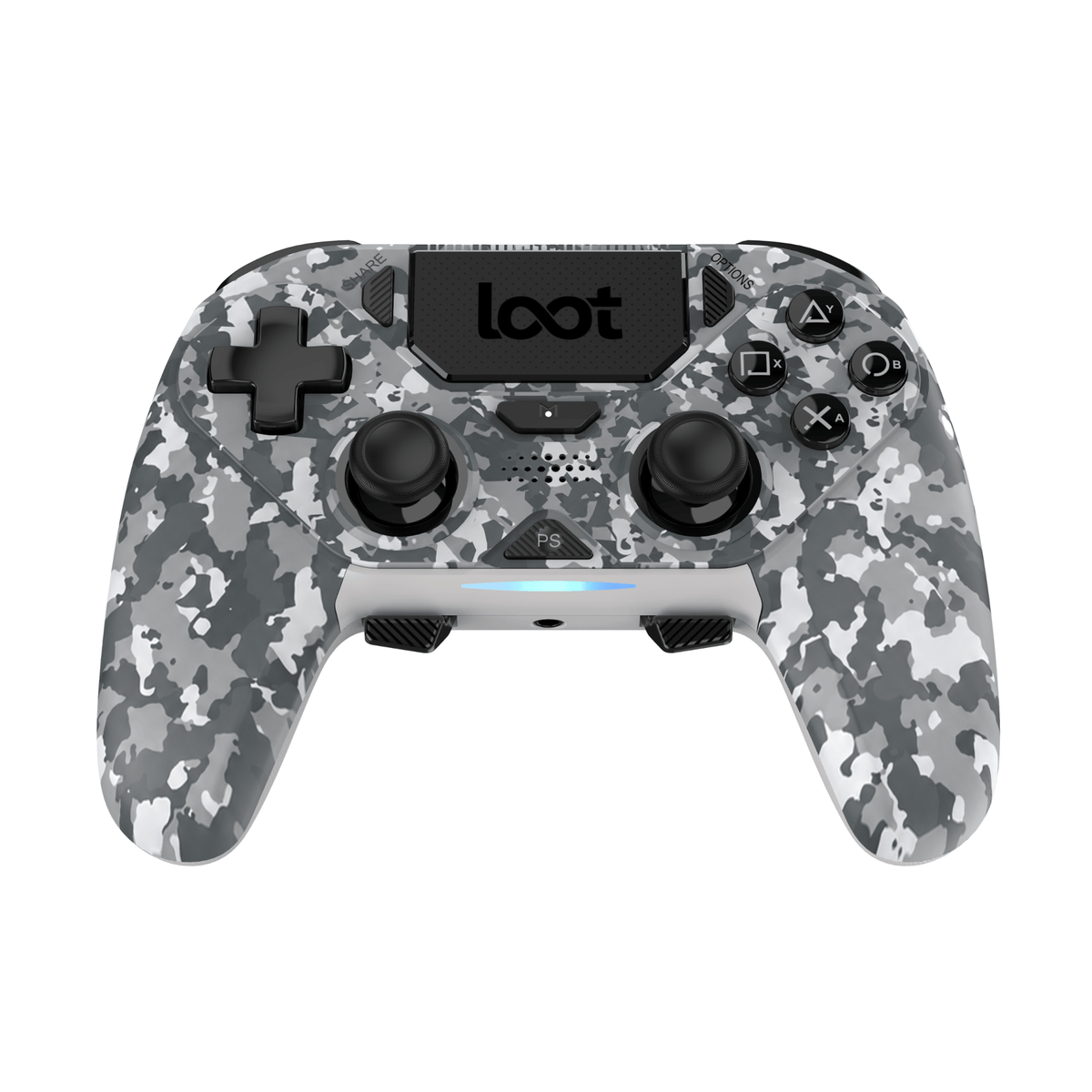LOOT BREZŽIČNI KONTROLE ZA PS4/SWITCH/PC/MOBILE - SIVA MASKIRNA BARVA 3830048370028