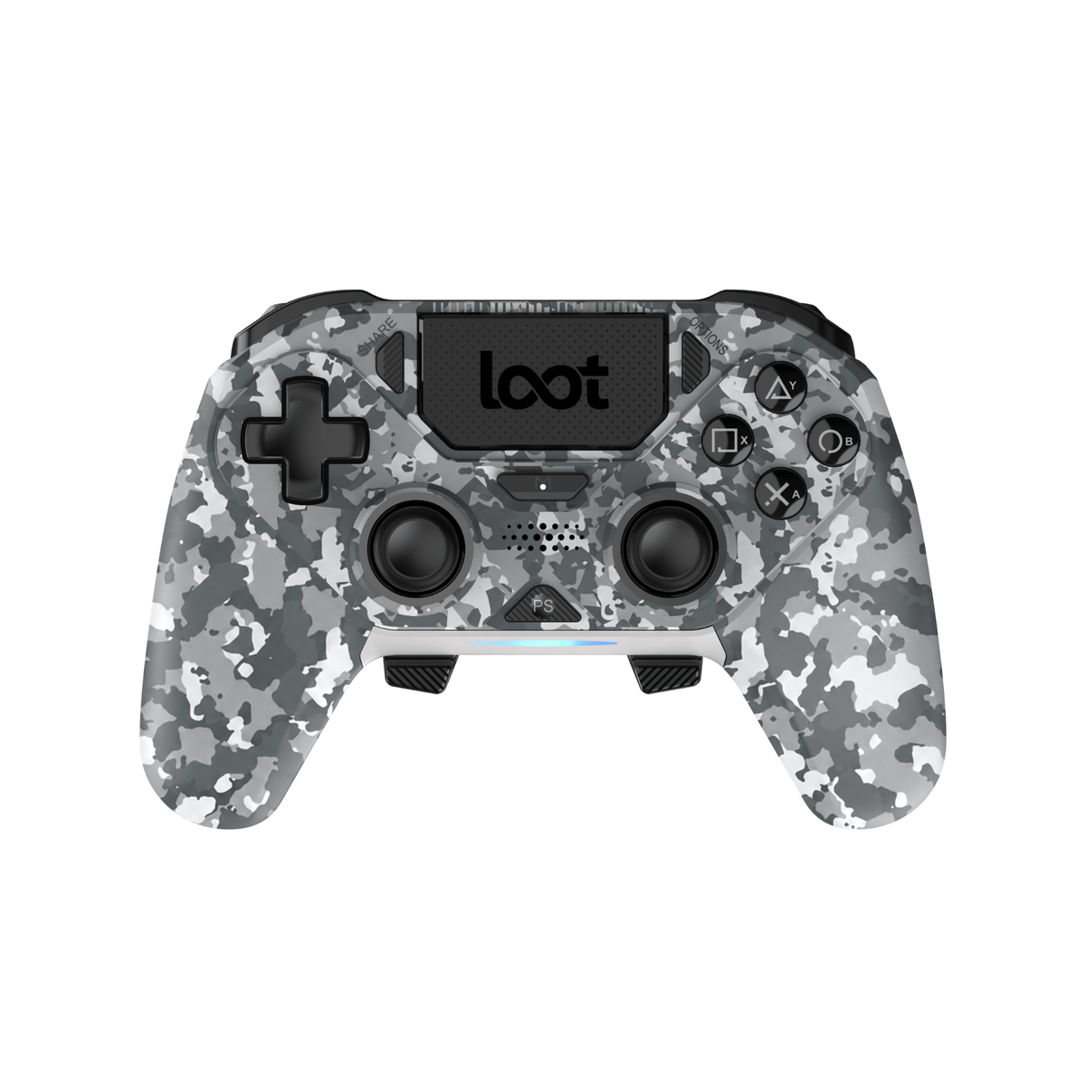 LOOT BREZŽIČNI KONTROLE ZA PS4/SWITCH/PC/MOBILE - SIVA MASKIRNA BARVA 3830048370028