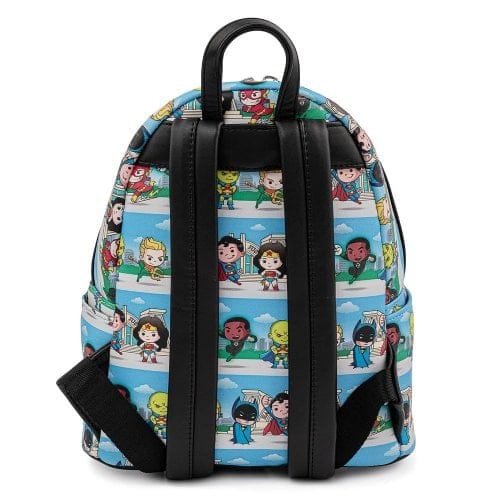 LOUNGEFLY DC SUPERHEROES CHIBI LINEUP MINI NAHRBTNIK 671803367586