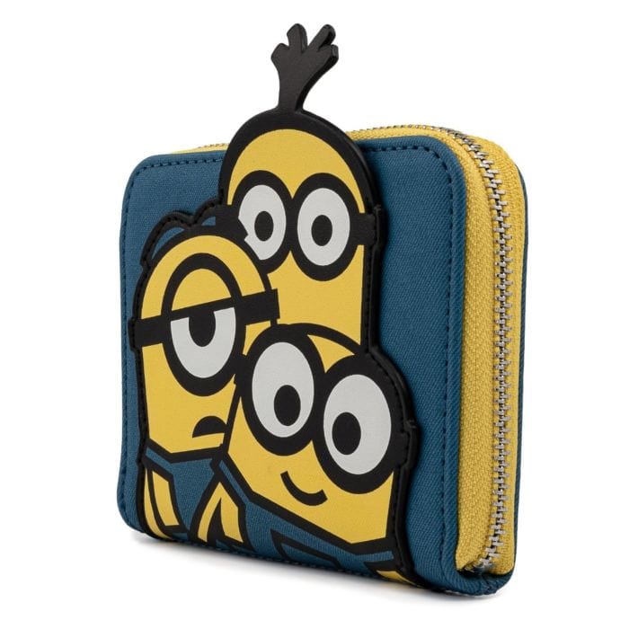 LOUNGEFLY MINION TRIPLE MINION BELLO ZIP AROUND DENARNICA 671803375840