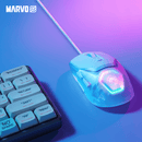 MARVO FIT LITE G1 GAMING MIŠKA BELE BARVE 6932391926178