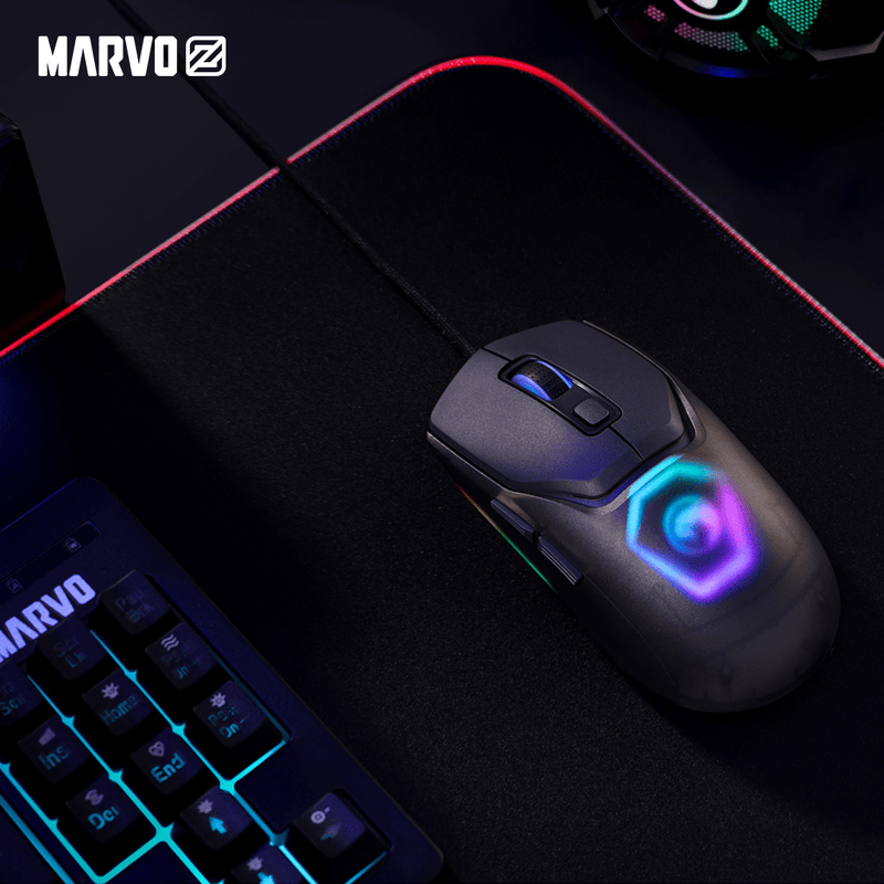 MARVO FIT LITE G1 GAMING MIŠKA SIVE BARVE 6932391926161