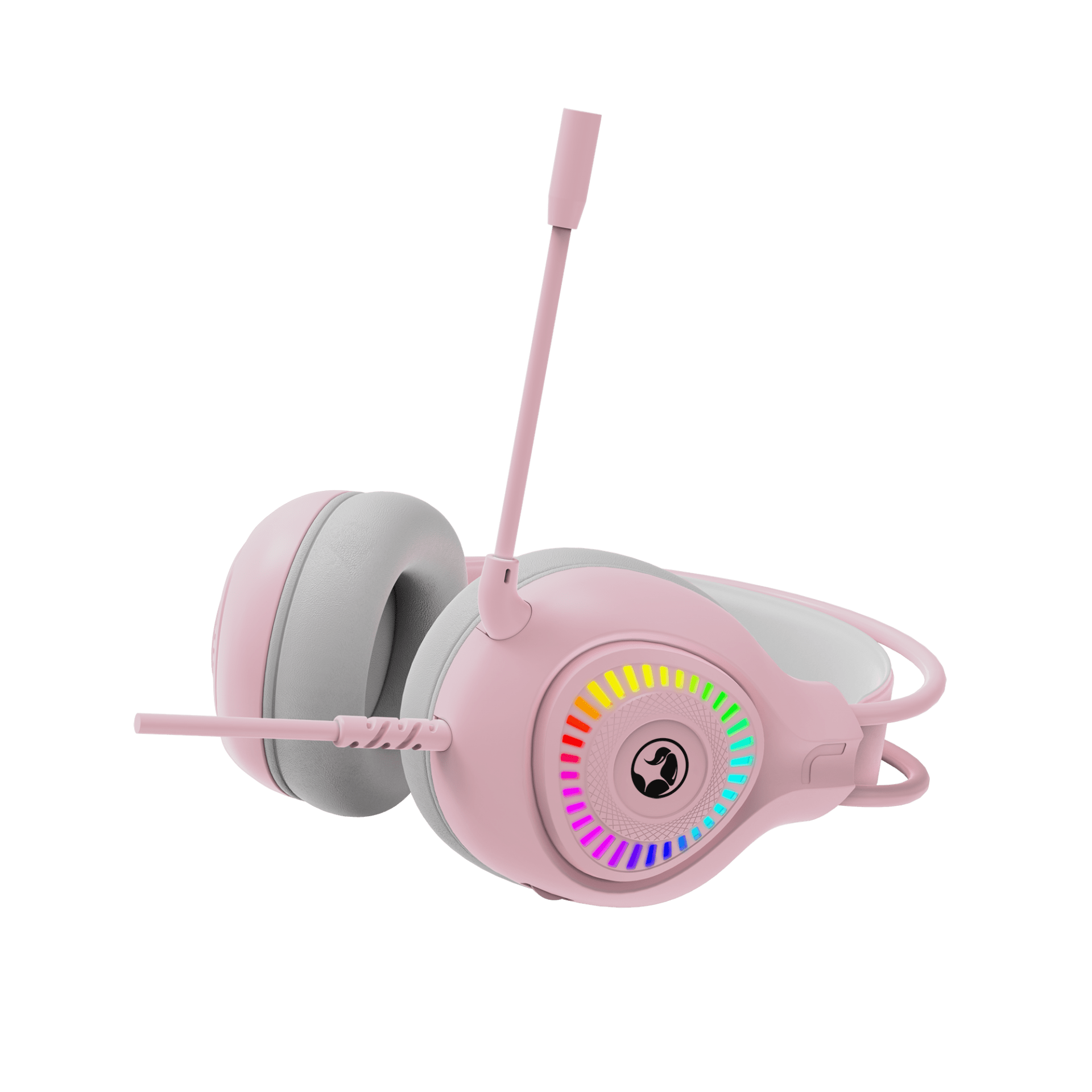 MARVO H8325 PK ŽIČNE SLUŠALKE RGB ROZA BARVE 6932391932254
