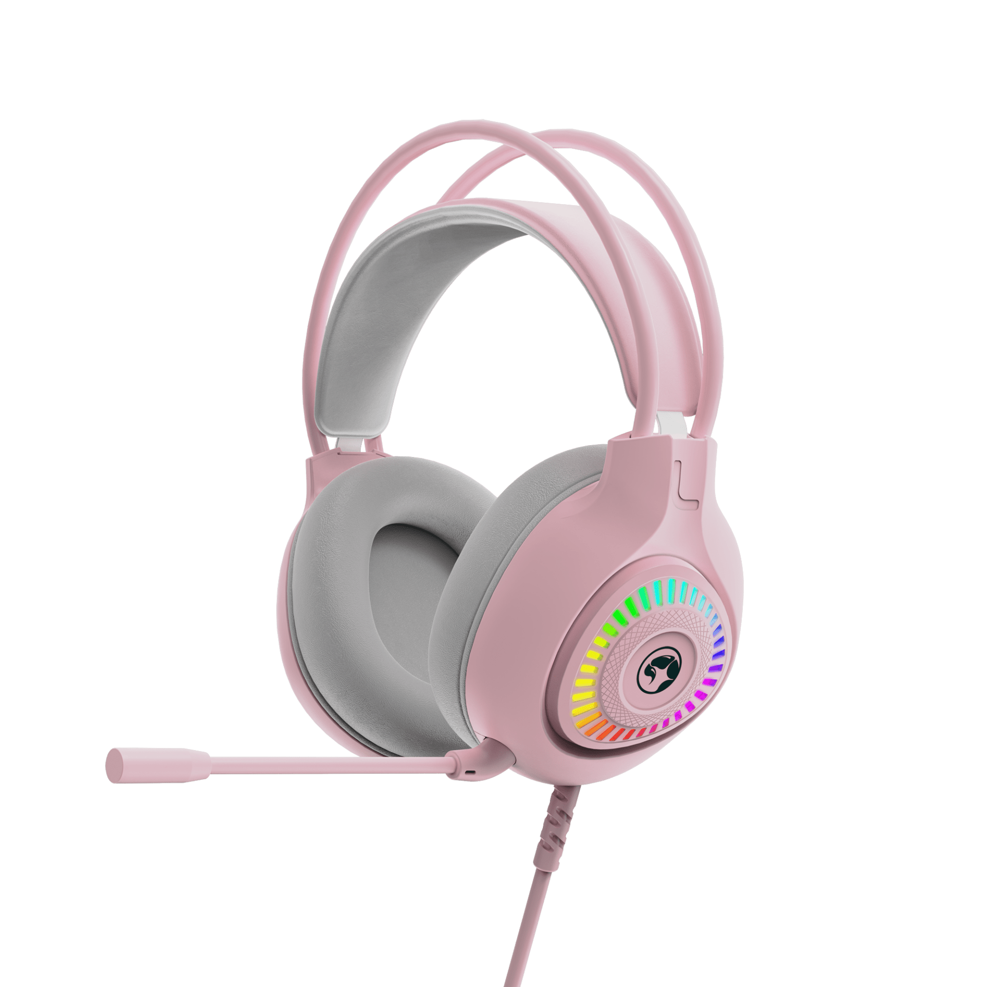 MARVO H8325 PK ŽIČNE SLUŠALKE RGB ROZA BARVE 6932391932254