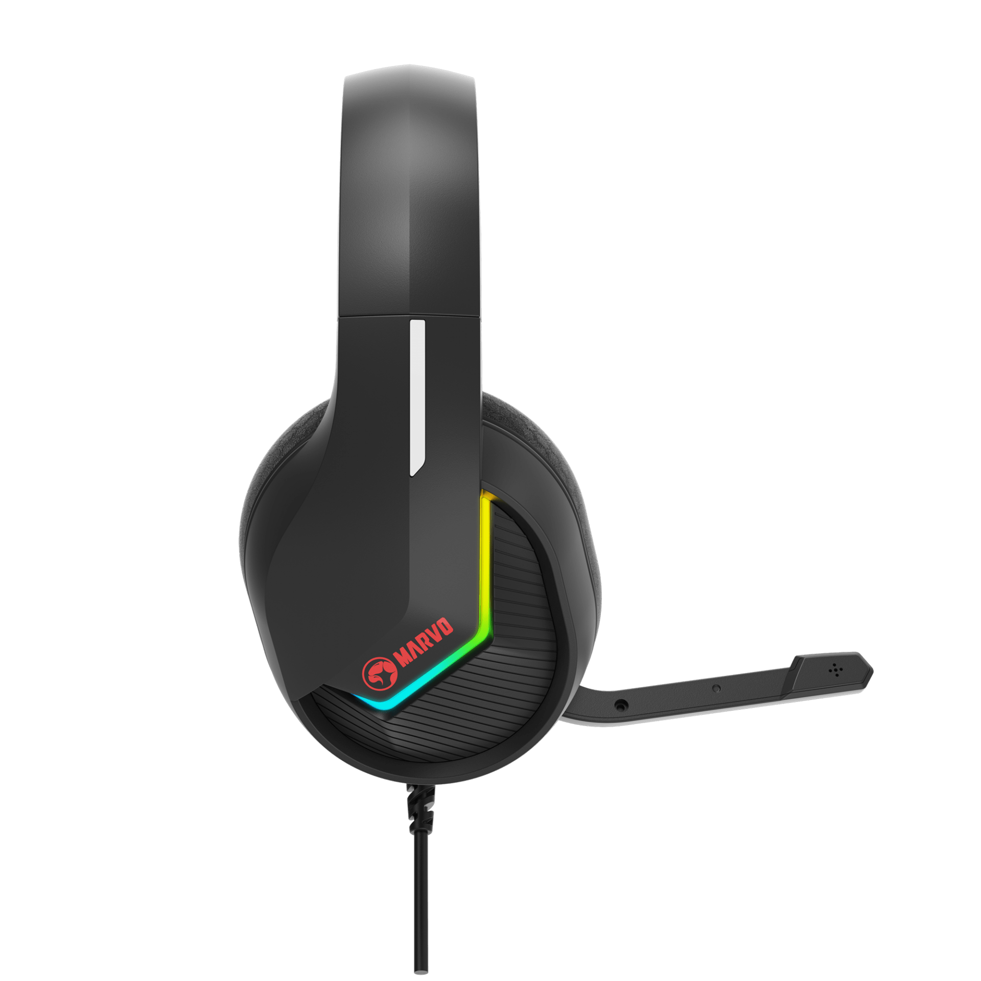 MARVO H8618 BK ŽIČNE SLUŠALKE RGB ČRNE BARVE 6932391930021