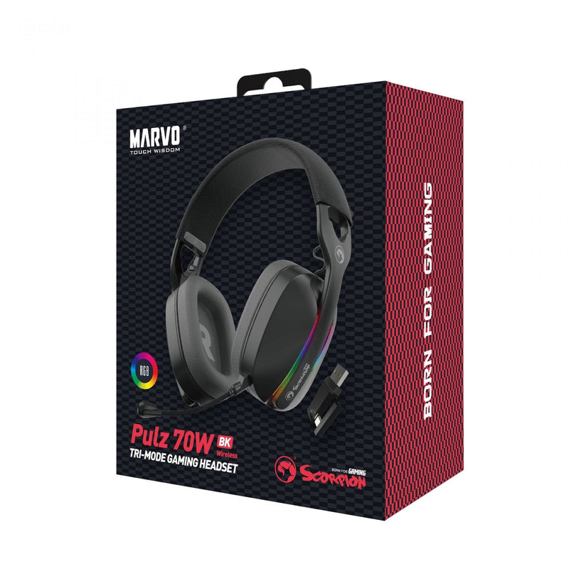 MARVO HG9086W BK BREZŽIČNE SLUŠALKE 6932391933664