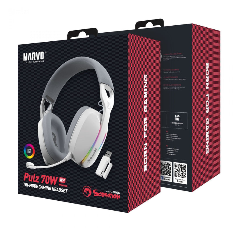 MARVO HG9086W WH BBREZŽIČNE SLUŠALKE 6932391933671