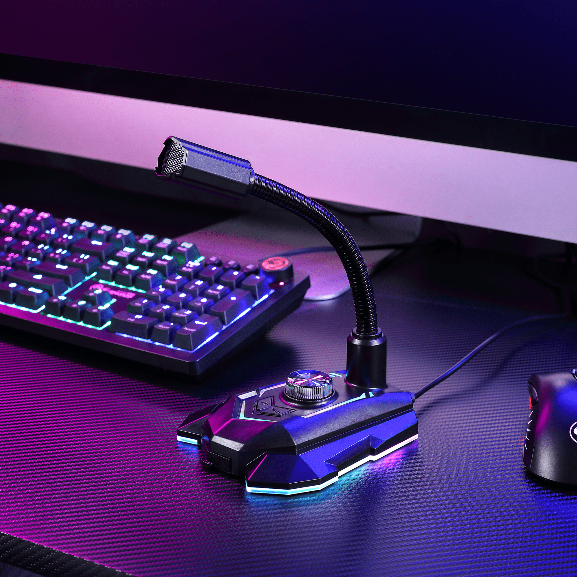 MARVO MIC-05 ŽIČNI MIKROFON RGB 6932391923450
