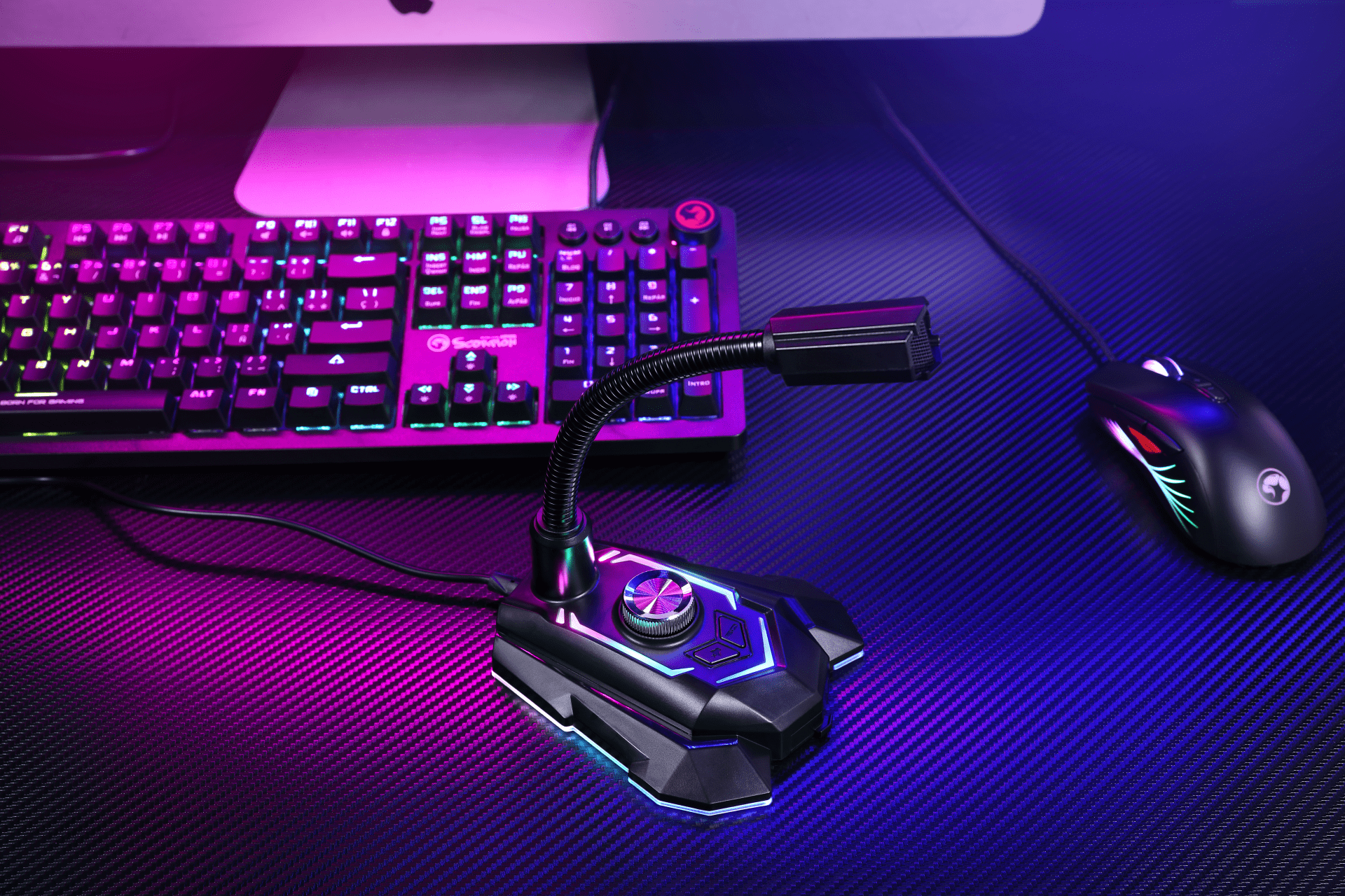 MARVO MIC-05 ŽIČNI MIKROFON RGB 6932391923450