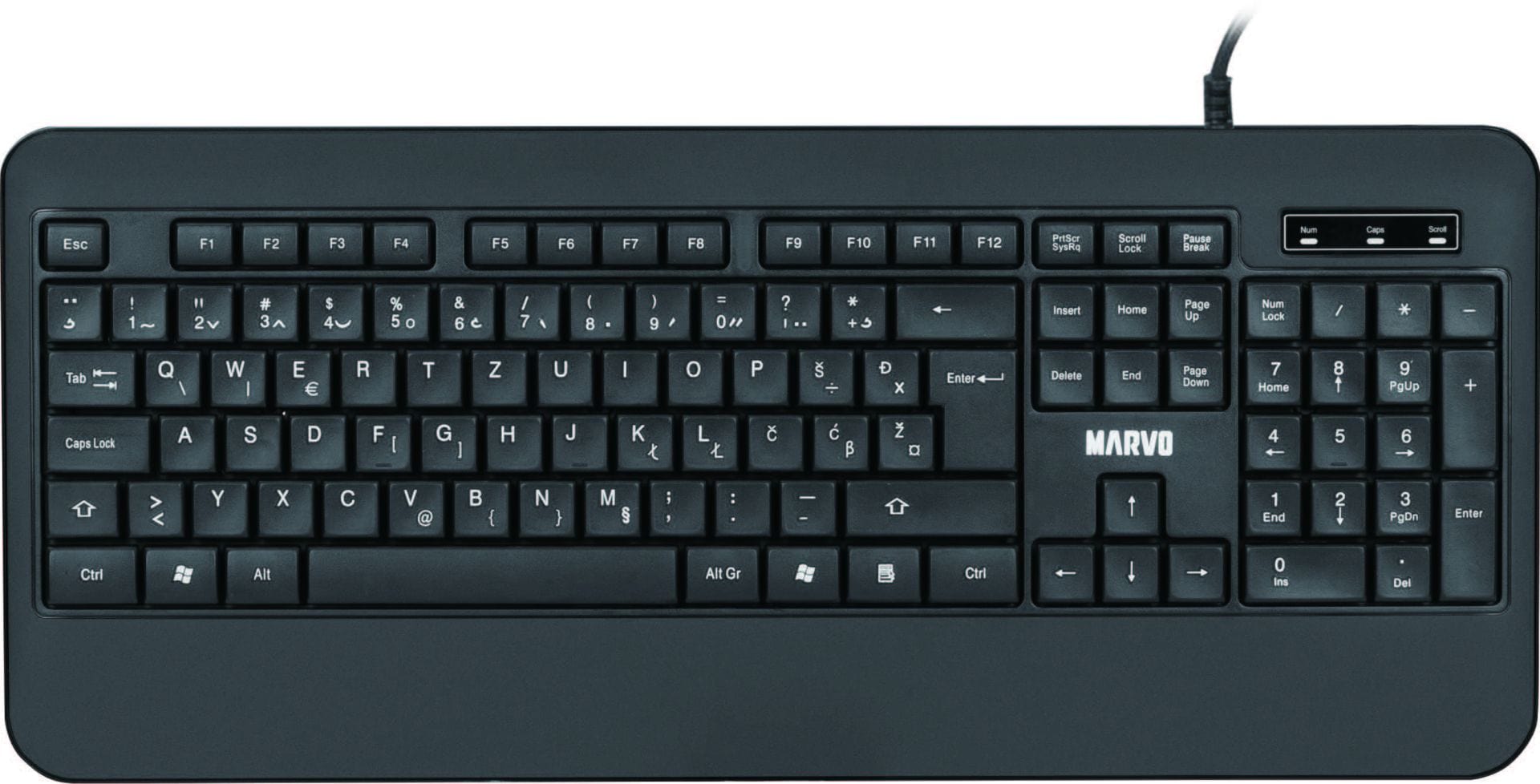 MARVO OFFICE KB008 HR tipkovnica SLO/CRO LAYOUT 6932391937273
