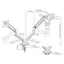 MOYE MONITOR ARM DOUBLE MONITOR NOSILEC ZA DVA MONITORJA 8605042605606