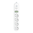 MOYE VOLTAIC POWER STRIP 16A/4000W/4USB/4 SOCKETS RAZDELILNA LETEV 8605042604715