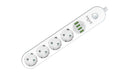 MOYE VOLTAIC POWER STRIP 16A/4000W/4USB/4 SOCKETS RAZDELILNA LETEV 8605042604715