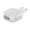 MOYE VOLTAIC USB POLNILNI ADAPTER PD TYPE-C QC 3.0 220V 28.5W BELE BARVE + PD LIGHTNING CABLE 8605042603985