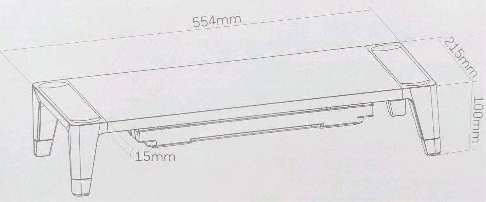 MOYE WHITE BIRCH MONITOR RISER - stojalo za monitor 8605042601226