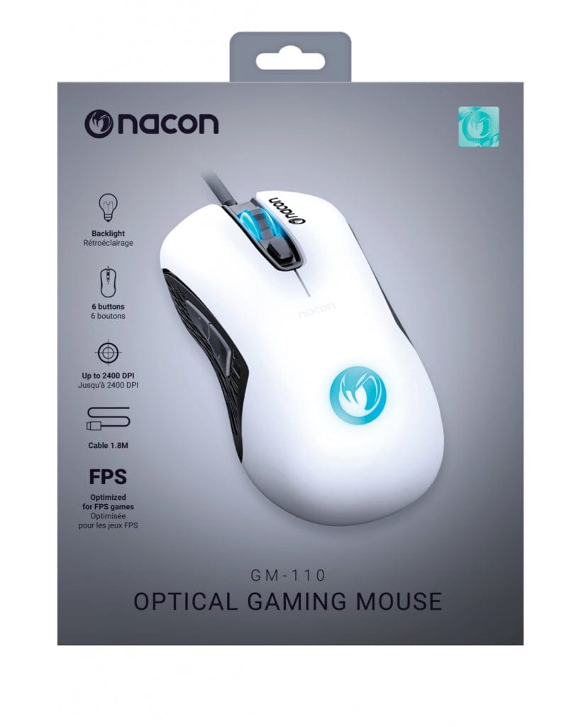 NACON OPTIČNA MIŠKA GM-110 - bele barve 3499550374452