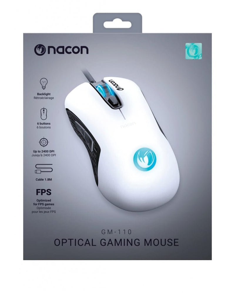 NACON OPTIČNA MIŠKA GM-110 - bele barve 3499550374452
