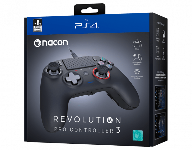 NACON PS4 REVOLUTION PRO KONTROLER V3, ČRN 3499550383522