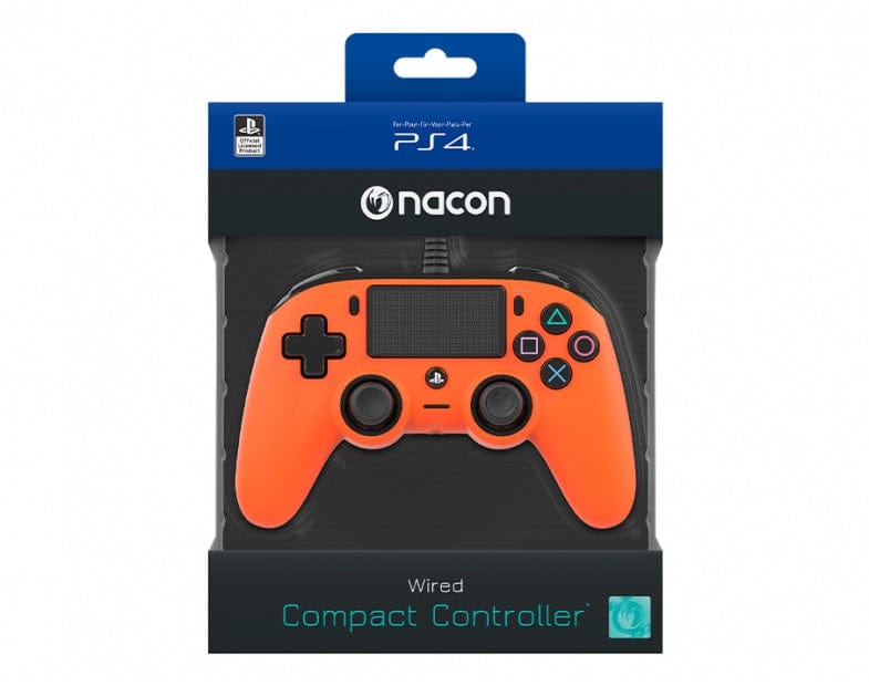 NACON PS4 ŽIČNI IGRALNI PLOŠČEK, ORANŽEN 3499550360745