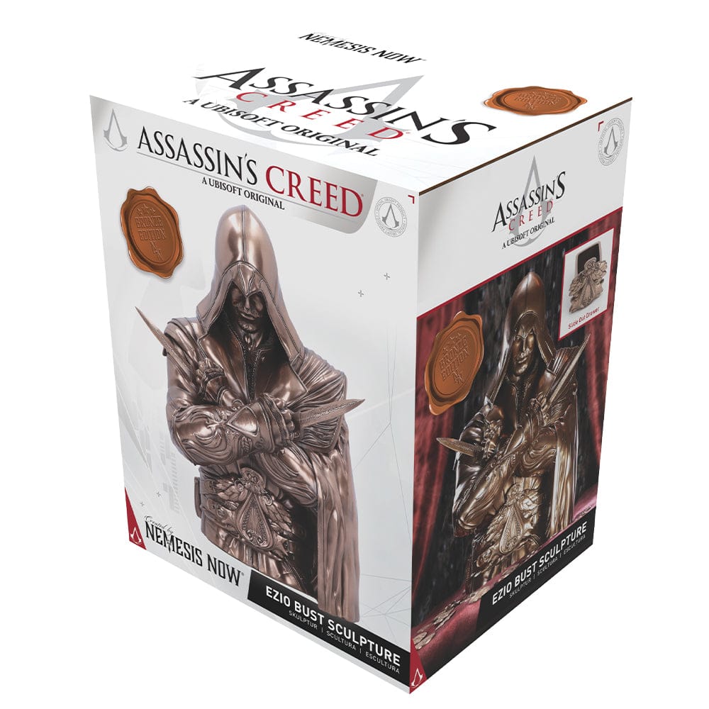 NEMESIS NOW ASSASSIN'S CREED® EZIO BUST BRONZE figura 30CM 801269150686