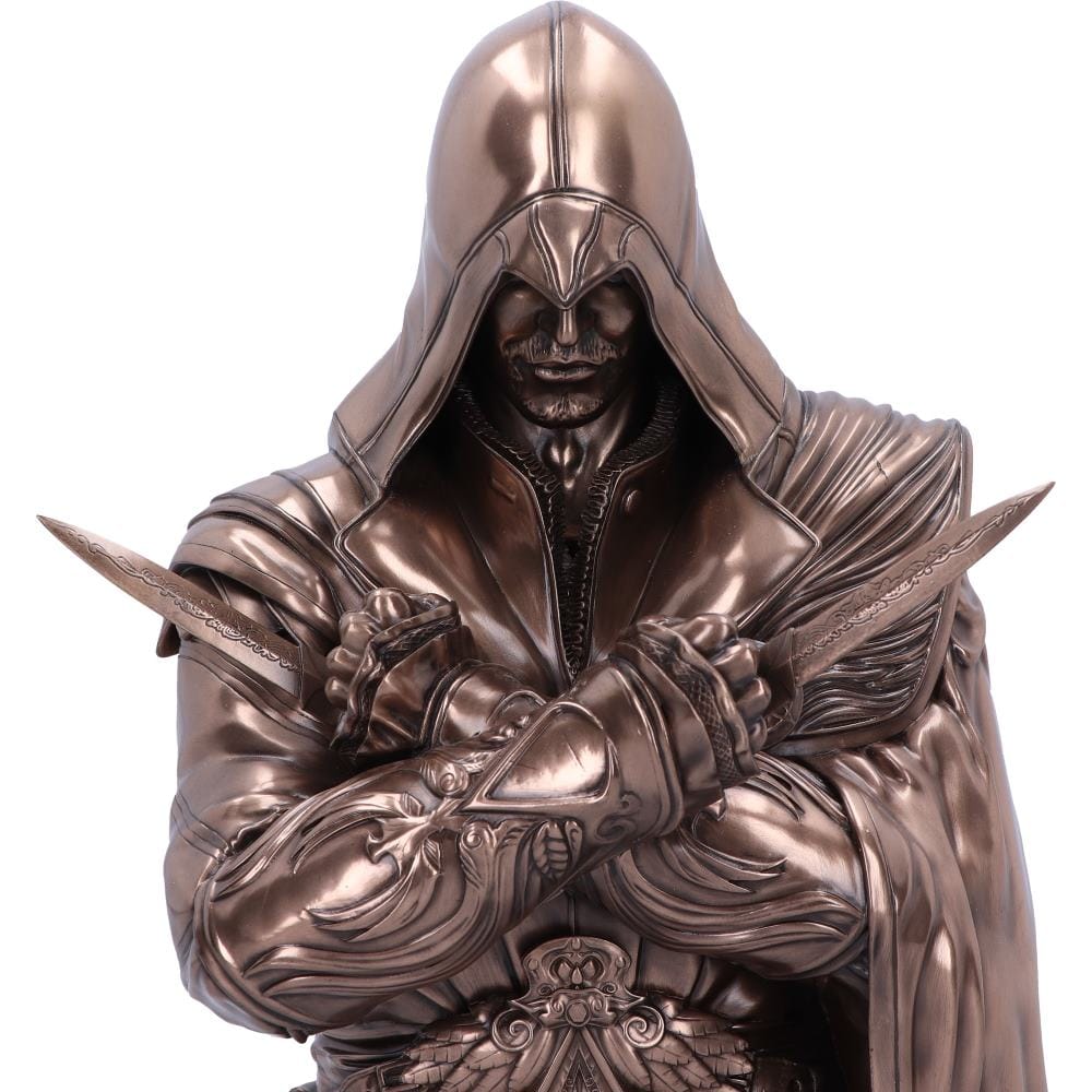NEMESIS NOW ASSASSIN'S CREED® EZIO BUST BRONZE figura 30CM 801269150686