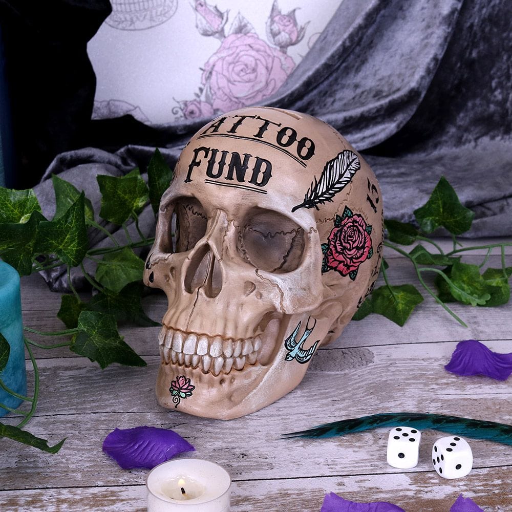 NEMESIS NOW Bone Tattoo Fund hranilnik 801269138004