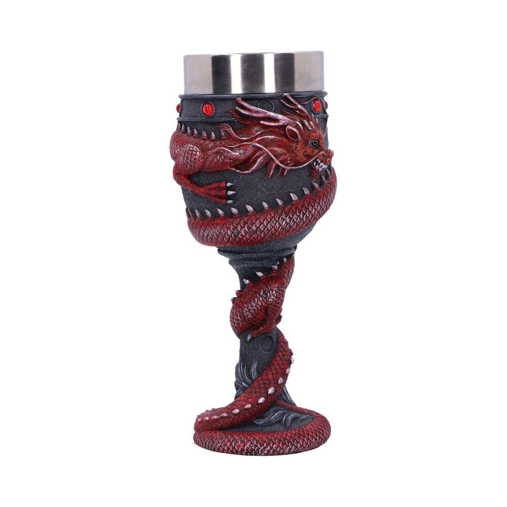 NEMESIS NOW DRAGON COIL RED kelih 20CM 801269146115