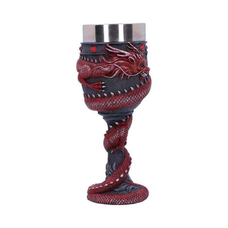 NEMESIS NOW DRAGON COIL RED kelih 20CM 801269146115