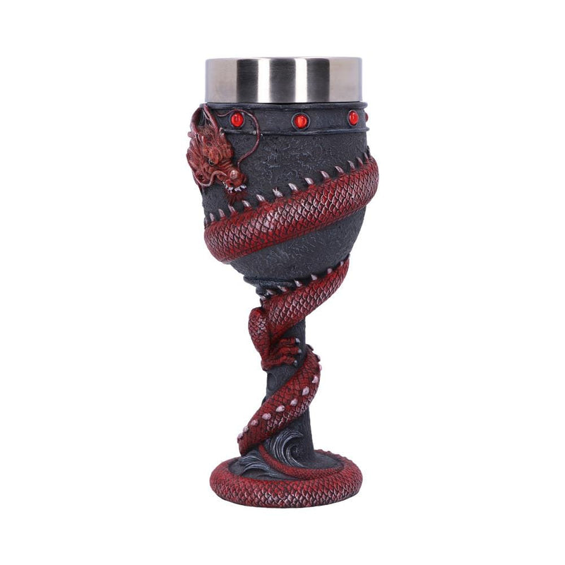 NEMESIS NOW DRAGON COIL RED kelih 20CM 801269146115