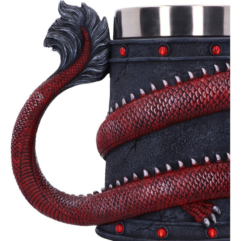 NEMESIS NOW DRAGON COIL RED vrč 16CM 801269146139