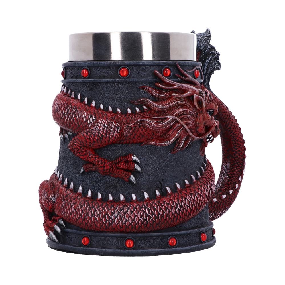 NEMESIS NOW DRAGON COIL RED vrč 16CM 801269146139