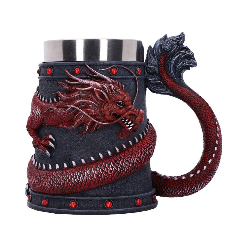 NEMESIS NOW DRAGON COIL RED vrč 16CM 801269146139
