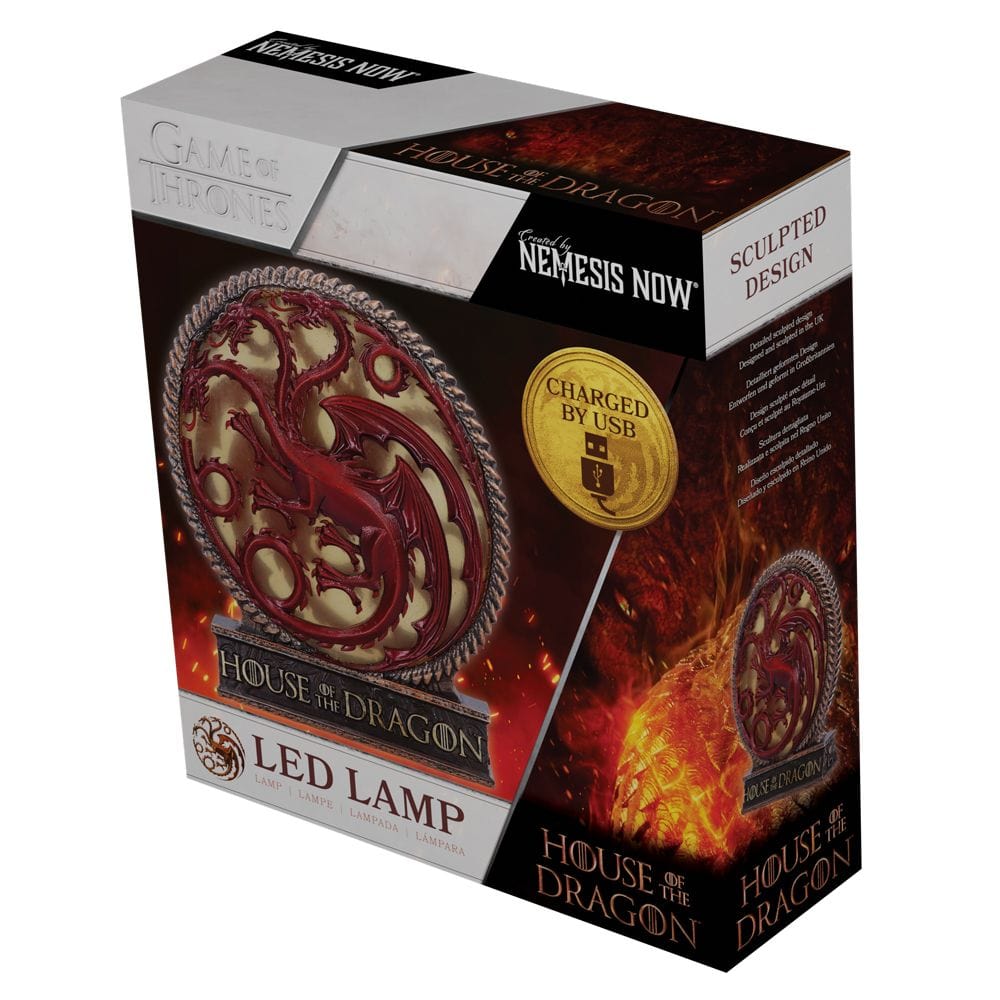 NEMESIS NOW HOUSE OF THE DRAGON LAMP 20,5CM SVETILKA 801269153007