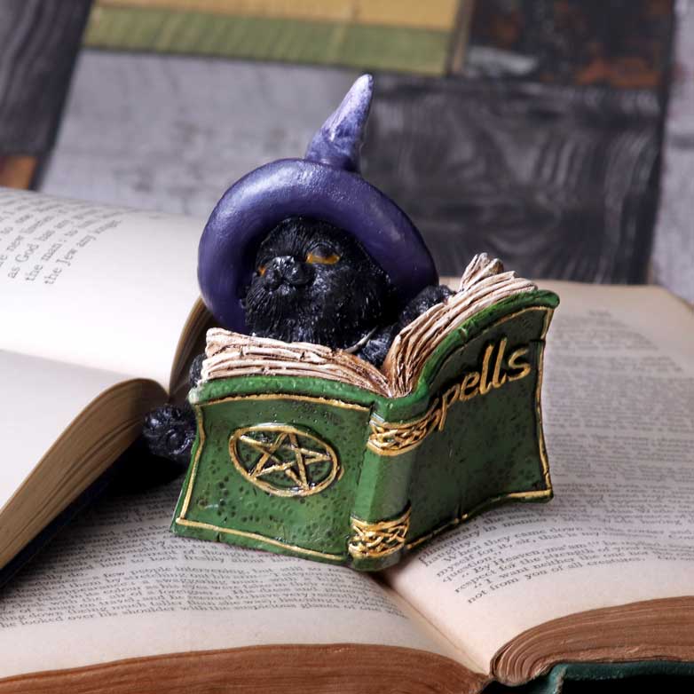 NEMESIS NOW KITTY'S GRIMOIRE (GREEN) 8,2CM figura 801269144487