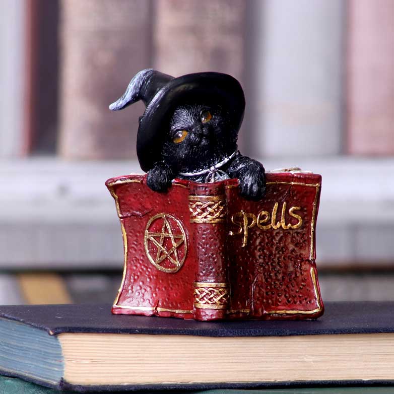 NEMESIS NOW KITTY'S GRIMOIRE (RED) 8,2CM figura 801269144470