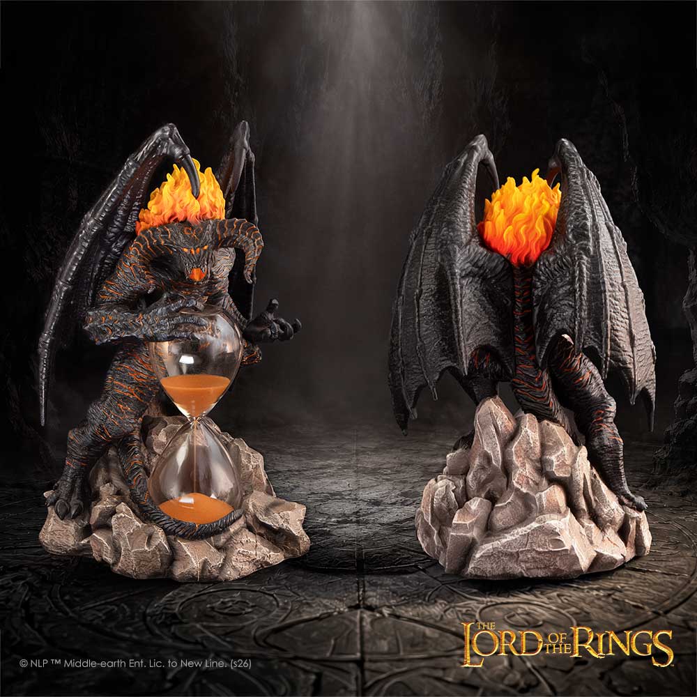 NEMESIS NOW - LORD OF THE RINGS - BALROG PEŠČENA URA 23,9 CM 801269164317