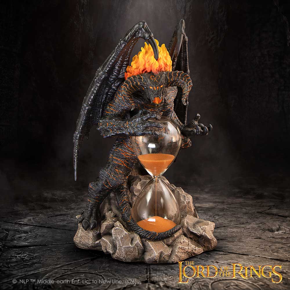 NEMESIS NOW - LORD OF THE RINGS - BALROG PEŠČENA URA 23,9 CM 801269164317