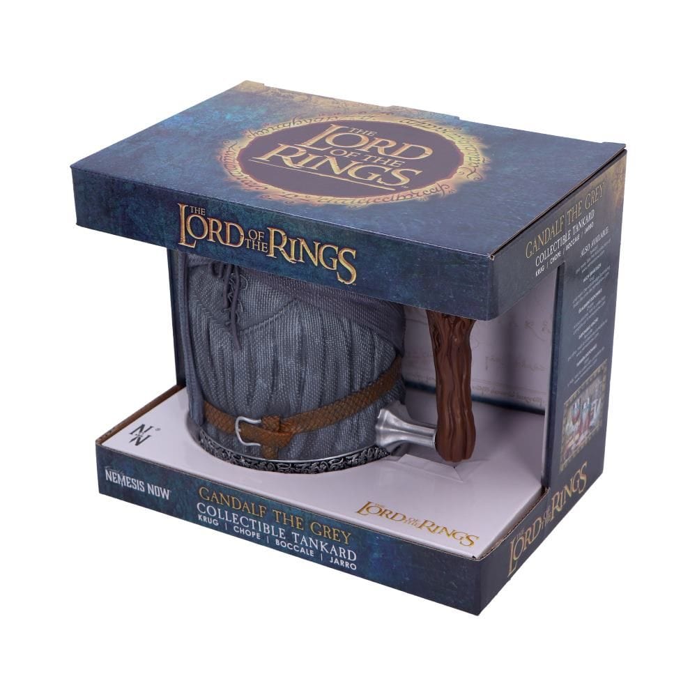 NEMESIS NOW LORD OF THE RINGS GANDALF THE GREY TANKARD 15.5CM 801269152345