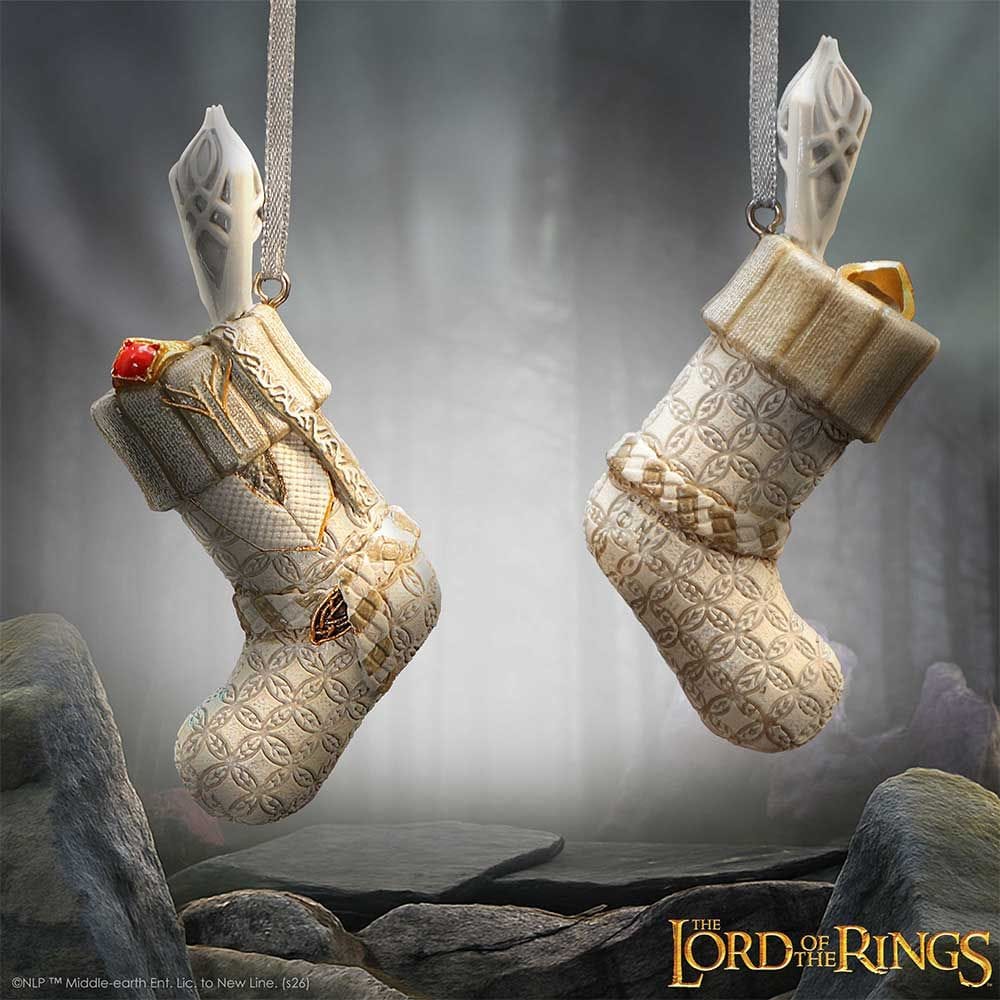 NEMESIS NOW LORD OF THE RINGS GANDALF THE WHITE STOCKING viseči okrasek 7.5CM 801269160302